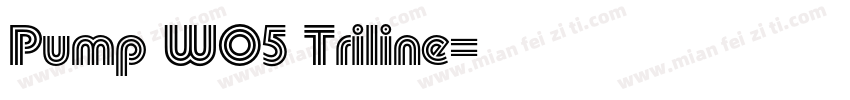 Pump W05 Triline字体转换